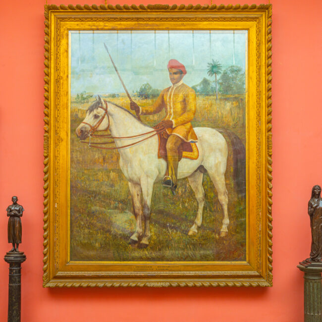 5. Equestrian portrait of Maharaja Sayajirao Gaekwad by John Trivett Nettleship, known for his animal paintings