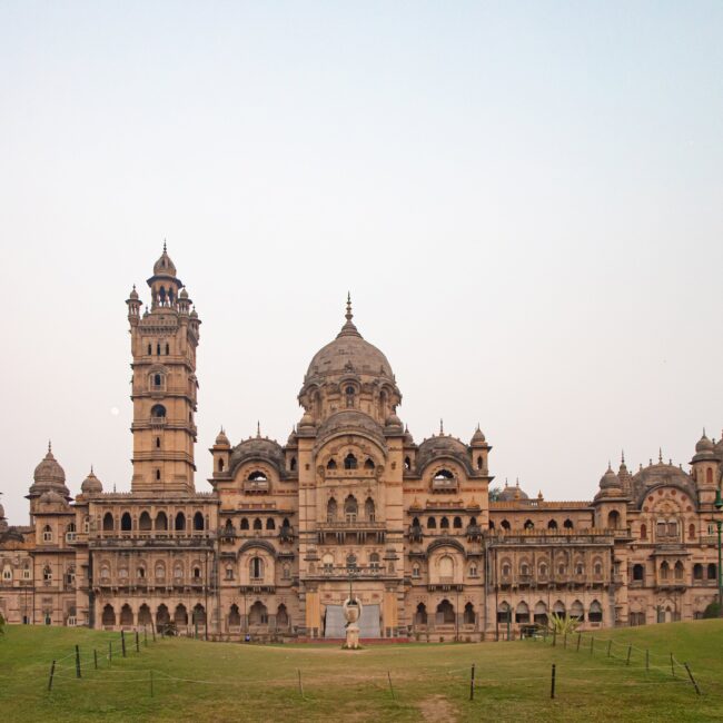 8. The facade of the Lukshmi Vilas Palace-min